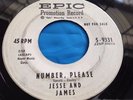 Rare Rockabilly 45 : Jesse And James   Number, Please   G.I. Rock   Epic 5-9331