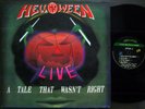 Helloween - Live, A Tale That Wasn't Right (Korea Only Press) NMINT, 1992,Insert