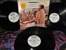 SUPER RARE 3-LP WHITE LBL PROMO = WOODSTOCK = 1970 Orig HENDRIX WHO AIRPLANE +