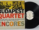 BUDAPEST STRING QUARTET Encores 1956 COLUMBIA Demo LP ML 5116 NM 1D/1E