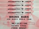 1 à 4 Places Fosse Disponibles Concert Bruno Mars 06/06/17 Paris