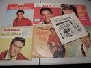 7 ELVIS PRESLEY 45 Rpm Record Pictures Sleeves Jailhouse Rock ELVIS SAILS PROMO