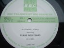 RARE BBC TRANSCRIPTION DISC TEARS FOR FEARS 1983 IN EX CONDITION
