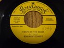 037...ROCKABILLY 45...BOB MONTGOMERY....TASTE OF THE BLUES....BRUNSWICK PROMO