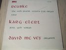 TAS Super Disc REUBKE organ sonata David McVey Orion 78282 RARE LP