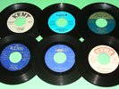 7 Vintage Blues 45 RPM Records B.B. King Little Esther Willie John Sonny Terry +