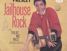 ELVIS PRESLEY- RCA 7035 DOG ON TOP W/PS ROCK 45RPM JAILHOUSE ROCK/TREAT ME NICE