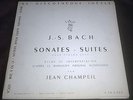JEAN CHAMPEIL BACH SONATAS & SUITES LP VEGA C30 S 208 DEFECTIVE PLEASE READ