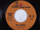 Crossover Soul 45 BARBARA LEWIS I'm So Thankful REPRISE HEAR