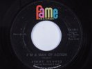 Mod Soul Funk 45 JIMMY HUGHES I'm A Man Of Action FAME HEAR