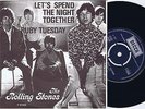 THE ROLLING STONES Let's Spend The Night Together Danish 45PS 1967 Decca Right