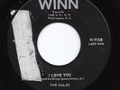 Mod R&B Rocker/Doo Wop 45 THE GALES I Love You/Squeeze Me Winn HEAR Rare