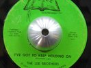 LEE BROTHERS holding on / keep on trying 45 GRACE – black gospel HEAR