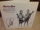 rare signed lp status quo aquostic francis rossi rick parfitt double vinyl new