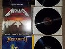 METALLICA MEGADETH VINYL REISSUES USED EX LP MASTER OF PUPPETS RUST IN PEACE