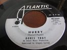 DORIS TROY NORTHERN SOUL 45 ON ATLANTIC PROMO LABEL HURRY /HE DON'T BELONG TO ME