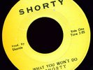 RARE 70s ROOTS REGGAE - SHORTY - WHAT YOU WON'T DO 7