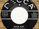 SYLVIA SYMS Each Day DECCA 45 mod popcorn 1956 7”