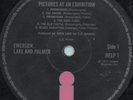 Emerson Lake & Palmer - 'Pictures At Exhibition' 1971 UK Island LP HELP1