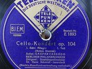 Cassado+Schmidt-Isserstedt. Dvorak (Cello concerto). Tel E 1893-7 (5). NM-, flm