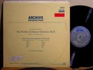 ARCHIV 198 186/7 RED STEREO ED1 BACH CELLO SUITES 1-4 PIERRE FOURNIER 2LP NM