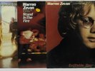 Warren Zevon LP Vinyl Record Lot: Stand in the Fire + Excitable Boy + Bad Luck
