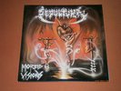 SEPULTURA - Morbid Visions  LP, 1986, SHARK 004, GERMANY