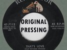 ROCKABILLY ORIG: DAVID HILL - That's Love/Keep Me In Mind RCA