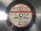 Aluminum Radio Broadcast 1934 Recording - Broadway - Vaudeville star Harry Rose