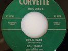 NM- 1958 ROCKABILLY 45 / DON PEARLY / DRAG RACE / CRAZY CRAZY / CORVETTE 1004