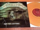 METALLICA RIDE THE LIGHTNING  YELLOW  VINYL RECORD 12