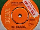 CHANTAL GOYA Singalong With Mickey Mouse VINYL 45 PROMO Rare UK 7