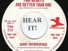 Jimmy Witherspoon R&B POPCORN 45-Prestige 358 DJ-Two Hearts Are Better Than One
