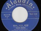 FLOYD DIXON - Aladdin 3135 (blue) - Wine, Wine, Wine - 1952 JUMP BLUES 45 VG/VG+