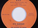 Garage Psych 45 SOUNDS OF NIGHT It's Alright HAP VG+ HEAR
