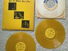 RARE JANIS JOPLIN Get It While You Can TRANSLUCENT YELLOW vinyl records LP set