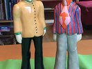 BEATLES Goebel Porzelan Figuren Ringo George 1968 Orginale sehr alt
