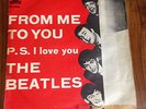 THE BEATLES FROM ME TO YOU 1963 RARE SWEDEN RED CVR ORIGINAL PS 45 7
