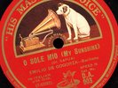 EMILIO DE GOGORZA -Baritone-  O sole mio / Santa Lucia    Schellackplatte  S6933