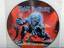 IRON MAIDEN A REAL LIVE ONE PIC LP PICTURE DISC VINYL RECORD RARE BLUE RIM NM