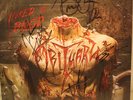 SIGNED Autographed Obituary Inked In Blood LP Textured Cover kreator-sepultura