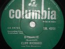 India Cliff Richard The Shadows 78 Rpm Made In India Record No DB.4351 Sn356