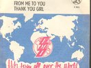 Beatles: From me to you/Thank you girl. Rare map cover