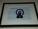 QUADROPHENIA FRAMED LYRIC PRINT THE WHO LOVE REIGN O'ER ME  VESPA