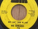 DEE EDWARDS northern soul funk 45 Why Can't There Be Love / Hurt A Little   GM
