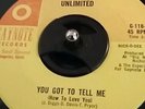 Crossover  Soul / Funk 45 EXPERIENCE UNLIMITED You Got To Tell Me GAYNOTE HEAR