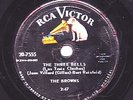 Aug 1959 Rare CANADA ONLY 78 rpm RCA 7555 THE THREE BELLS by The Browns V cond