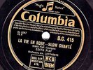 RARE EDITH PIAF 78 LA VIE EN ROSE / UN REFRAIN COURAIT DAN LA RUE COL. DC 415 M-