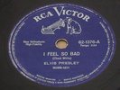 ELVIS PRESLEY 1961 I Feel So Bad/ Wild In The Country RARE  78 RPM 10” BRAZIL
