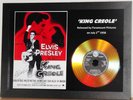ELVIS PRESLEY 'KING CREOLE' SIGNED PHOTO WITH GOLD DISC